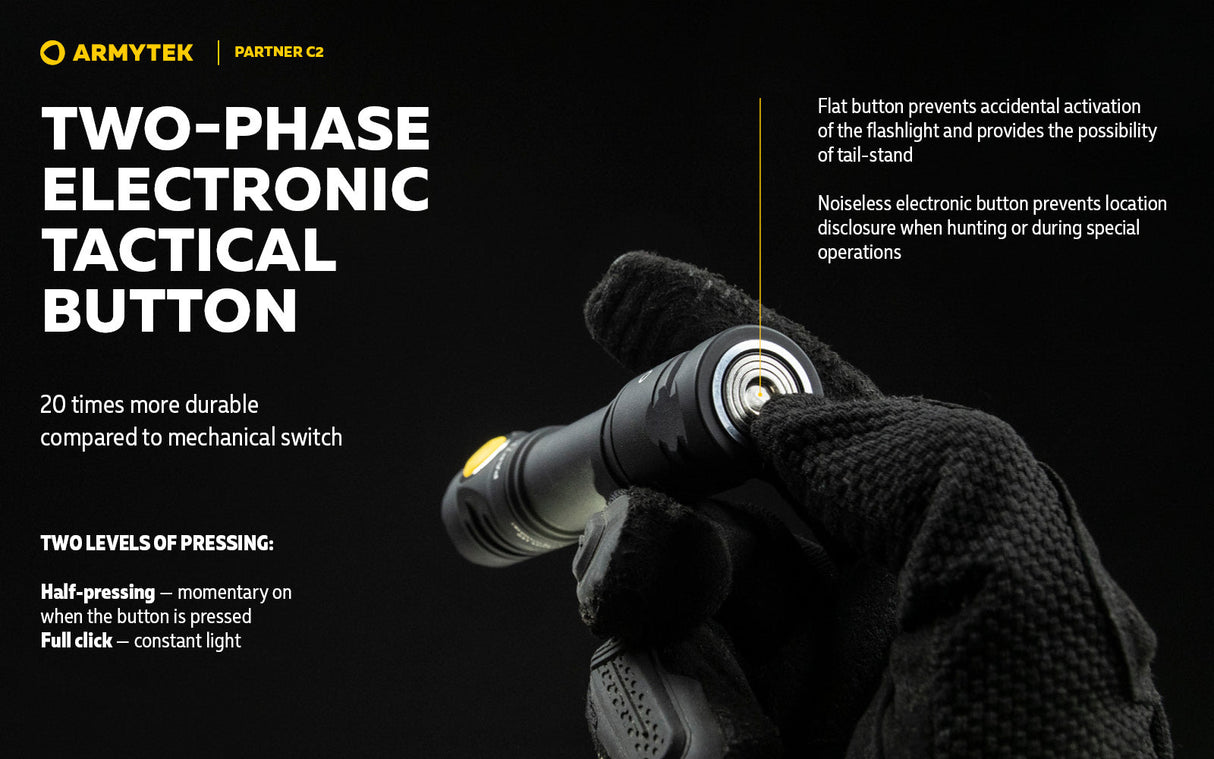 Armytek Partner C2 EDC Rechargeable LED Torch