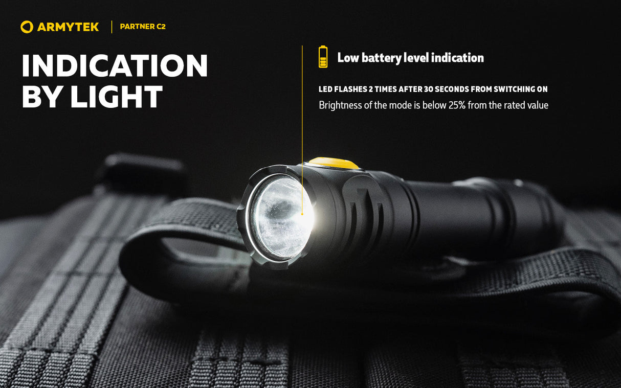 Armytek Partner C2 EDC Rechargeable LED Torch