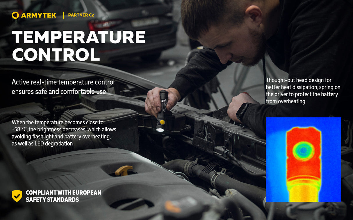 Armytek Partner C2 EDC Rechargeable LED Torch