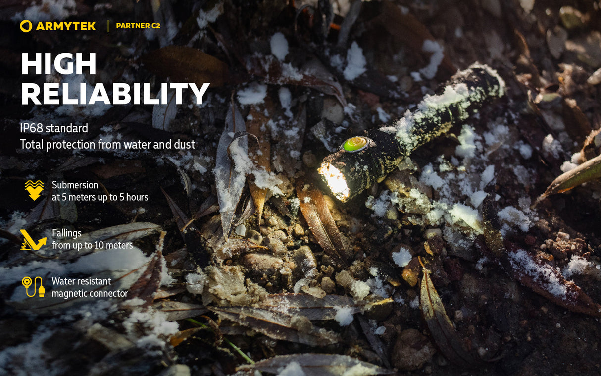 Armytek Partner C2 EDC Rechargeable LED Torch