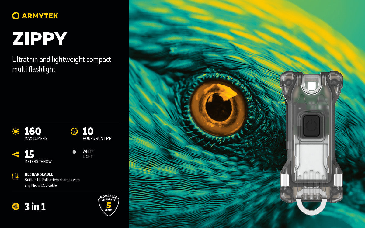 Armytek Zippy LED Key Ring Torch