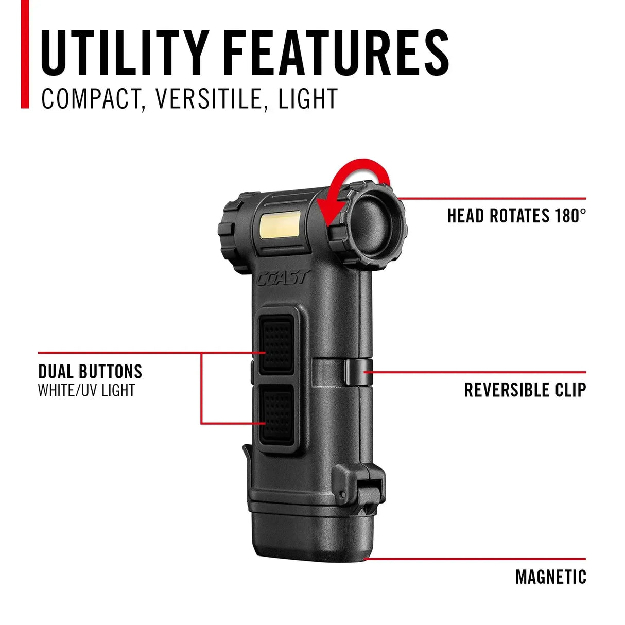 Coast HX4 V2 Dual Colour COB LED Clip Light