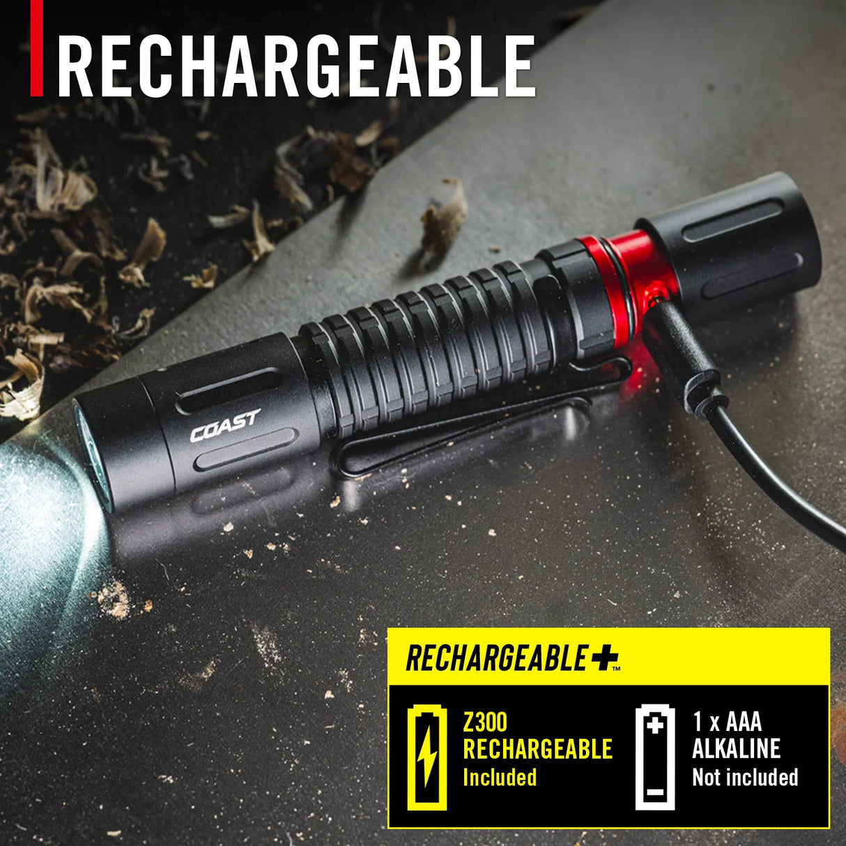 Coast XT10R Rechargeable LED Torch