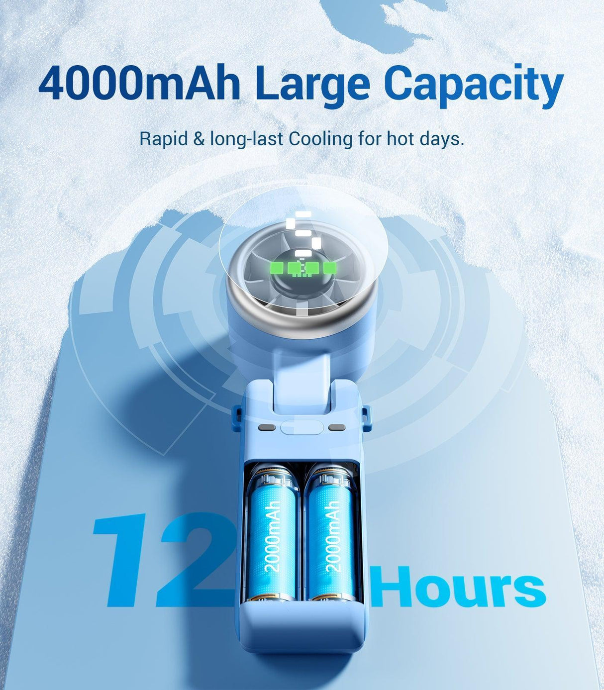 DiveBlues JetForce Portable Handheld Turbo Fan