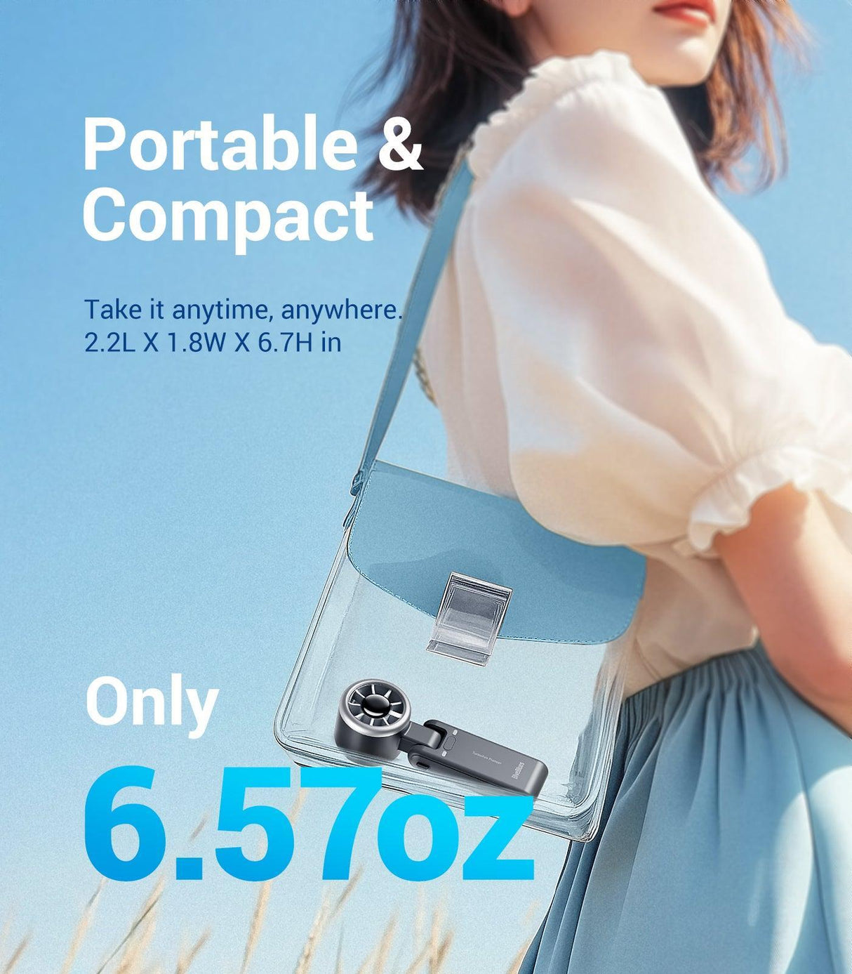 DiveBlues JetForce Portable Handheld Turbo Fan