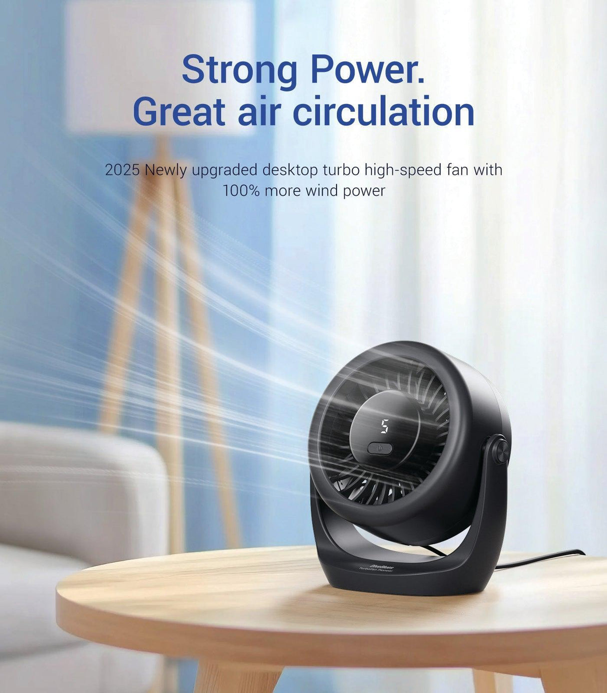 DiveBlues TurboBreeze USB Desk Turbo Fan