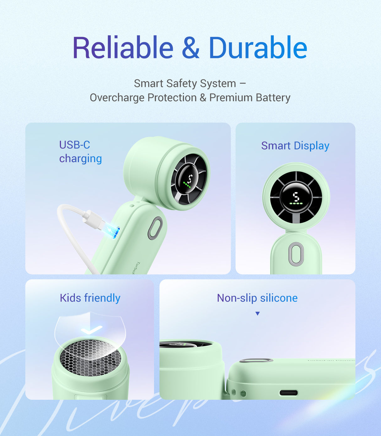 DiveBlues iTurbo Portable Handheld Turbo Fan