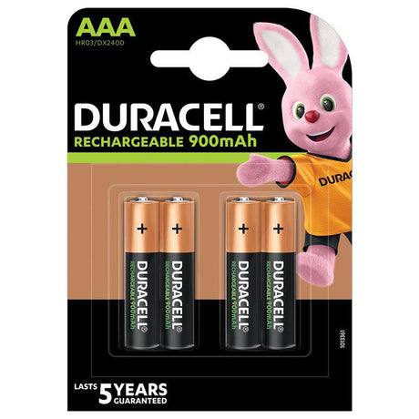 Duracell AAA 900 mAh Rechargeable NiMH Batteries