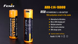 Fenix 14500 1.5 V USB Rechargeable 1600 mAh Li-ion Protected Battery
