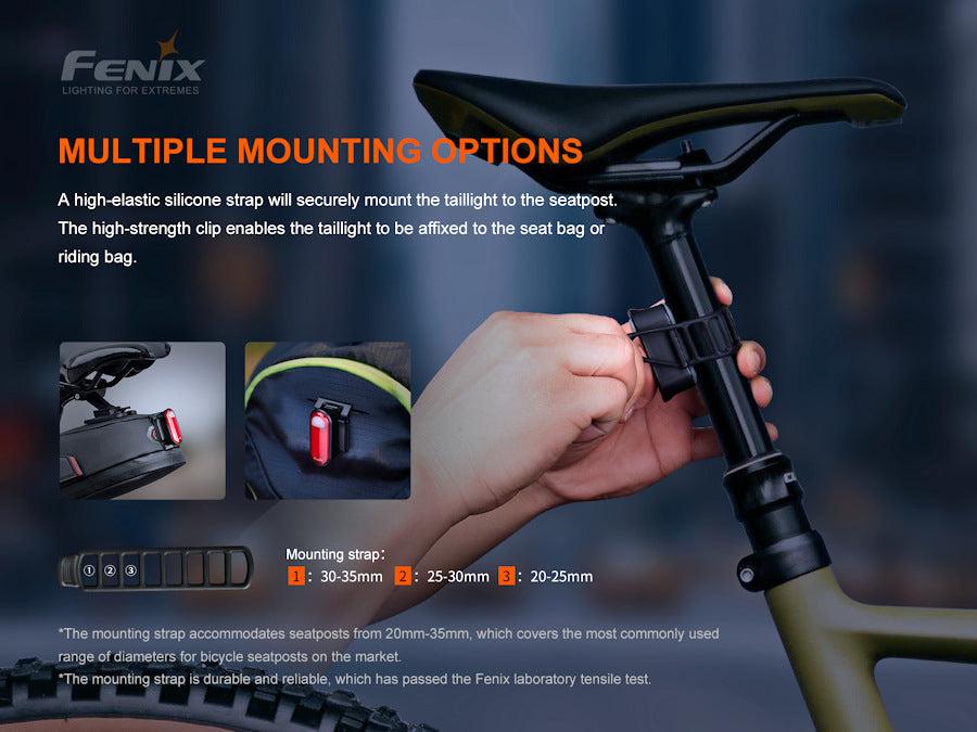 Fenix BC05R V2.0 Rechargeable Rear Red LED Bike Light