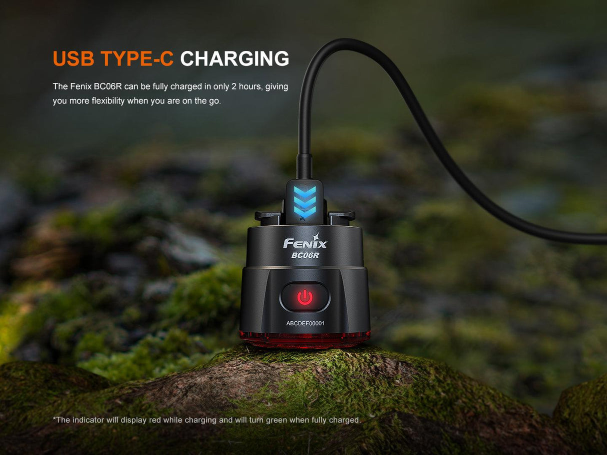 Fenix BC06R Rechargeable Rear Red LED Bike Light