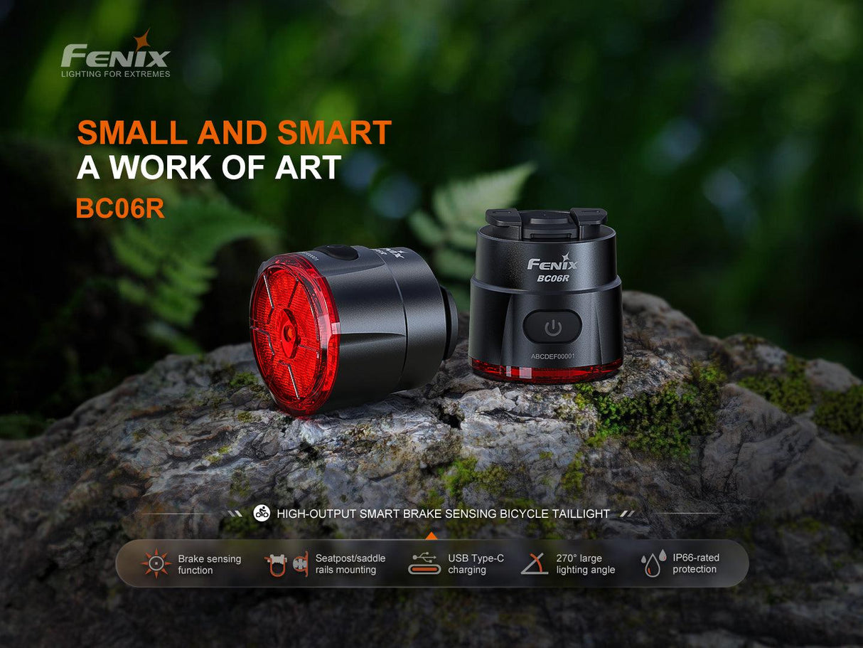 Fenix BC06R Rechargeable Rear Red LED Bike Light
