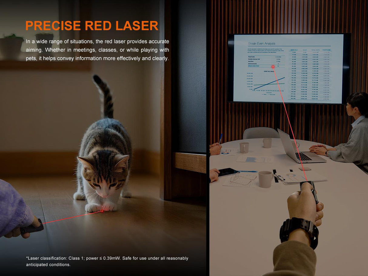 Fenix E06R Rechargeable LED Key Ring Torch and Laser