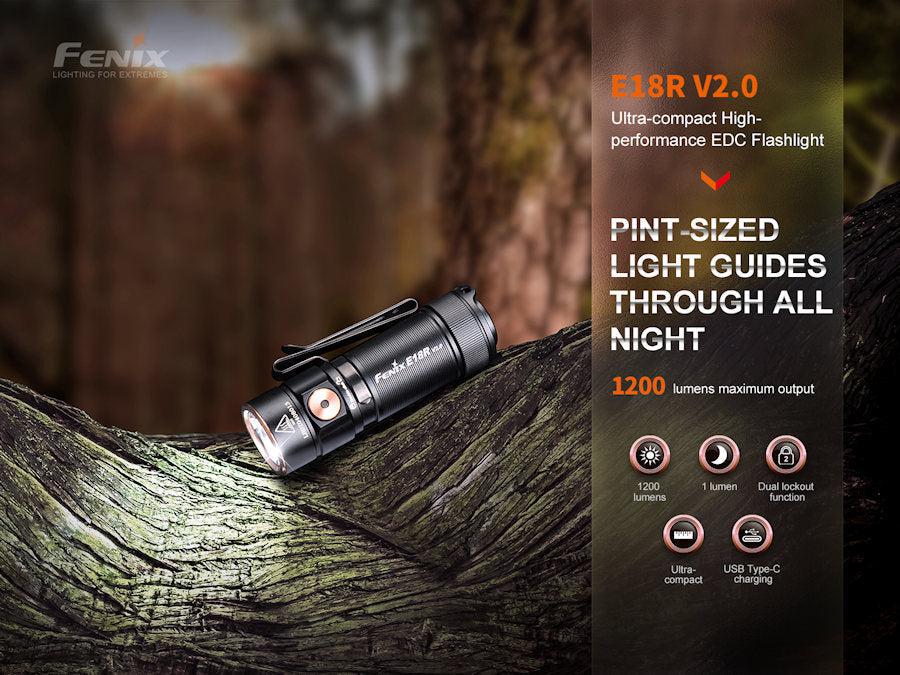 Fenix E18R V2.0 Rechargeable LED Torch