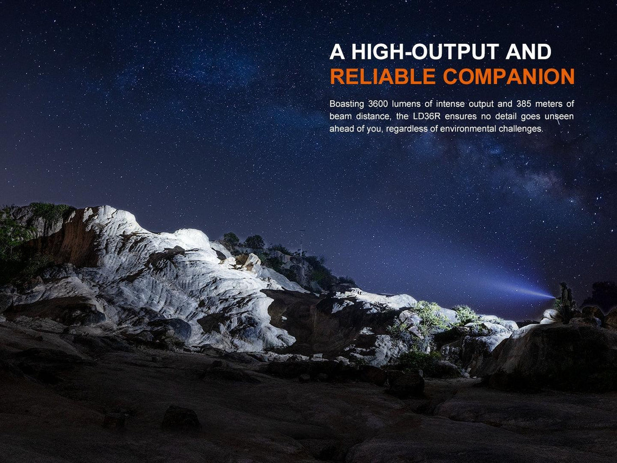 Fenix LD36R Multi-Colour Rechargeable LED Torch