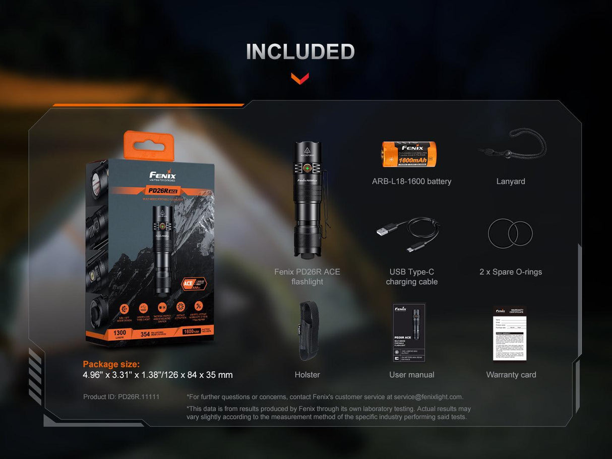 Fenix PD26R ACE Rechargeable LED Torch