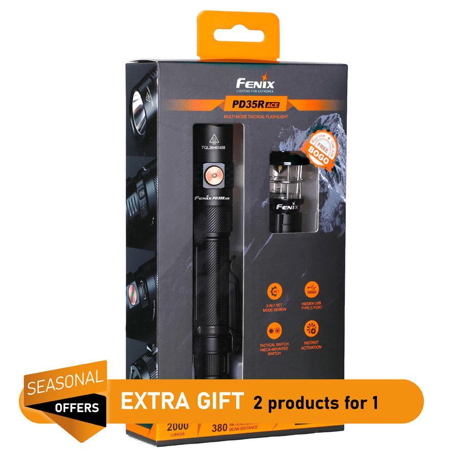 Fenix PD35R ACE Tactical LED Torch + Free CL01 Mini Lantern