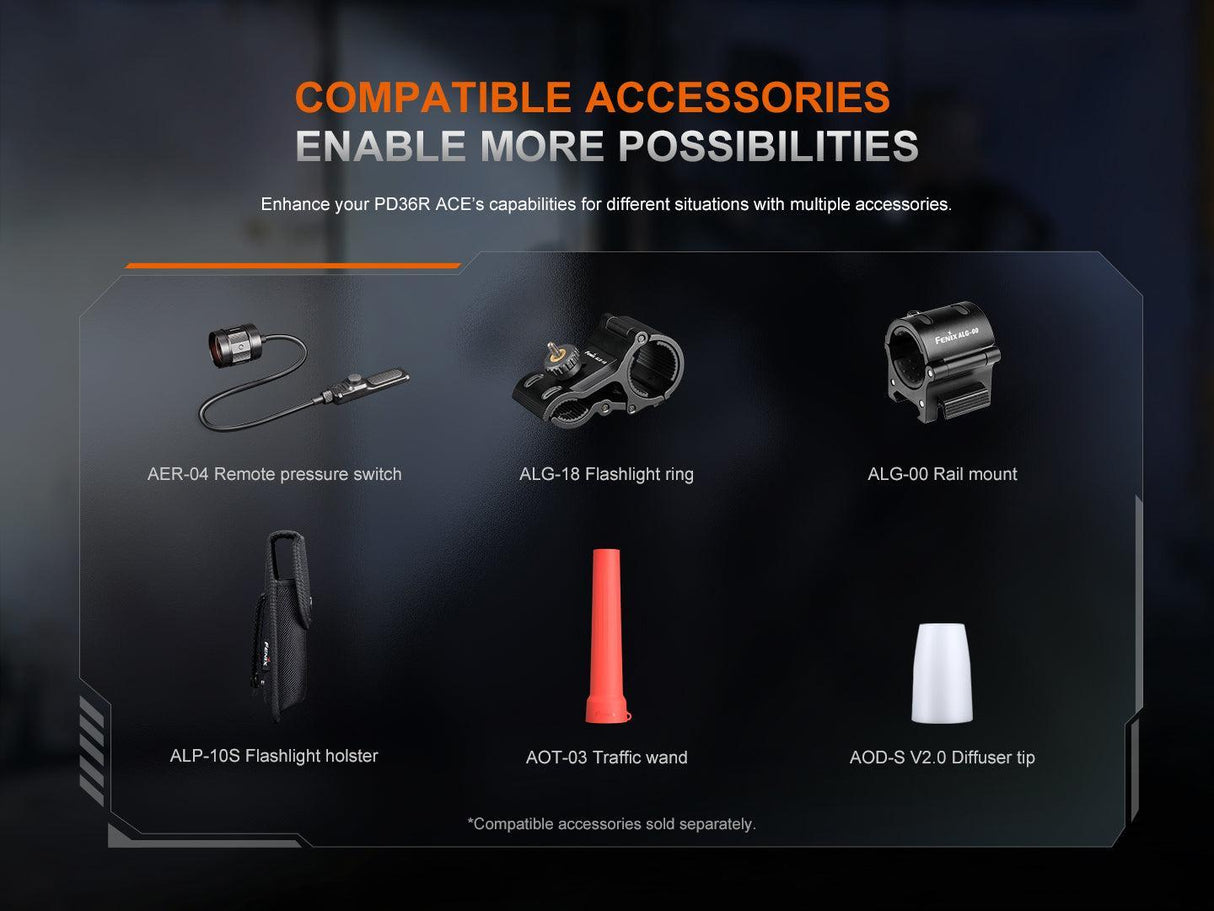 Fenix PD36R ACE Rechargeable LED Torch