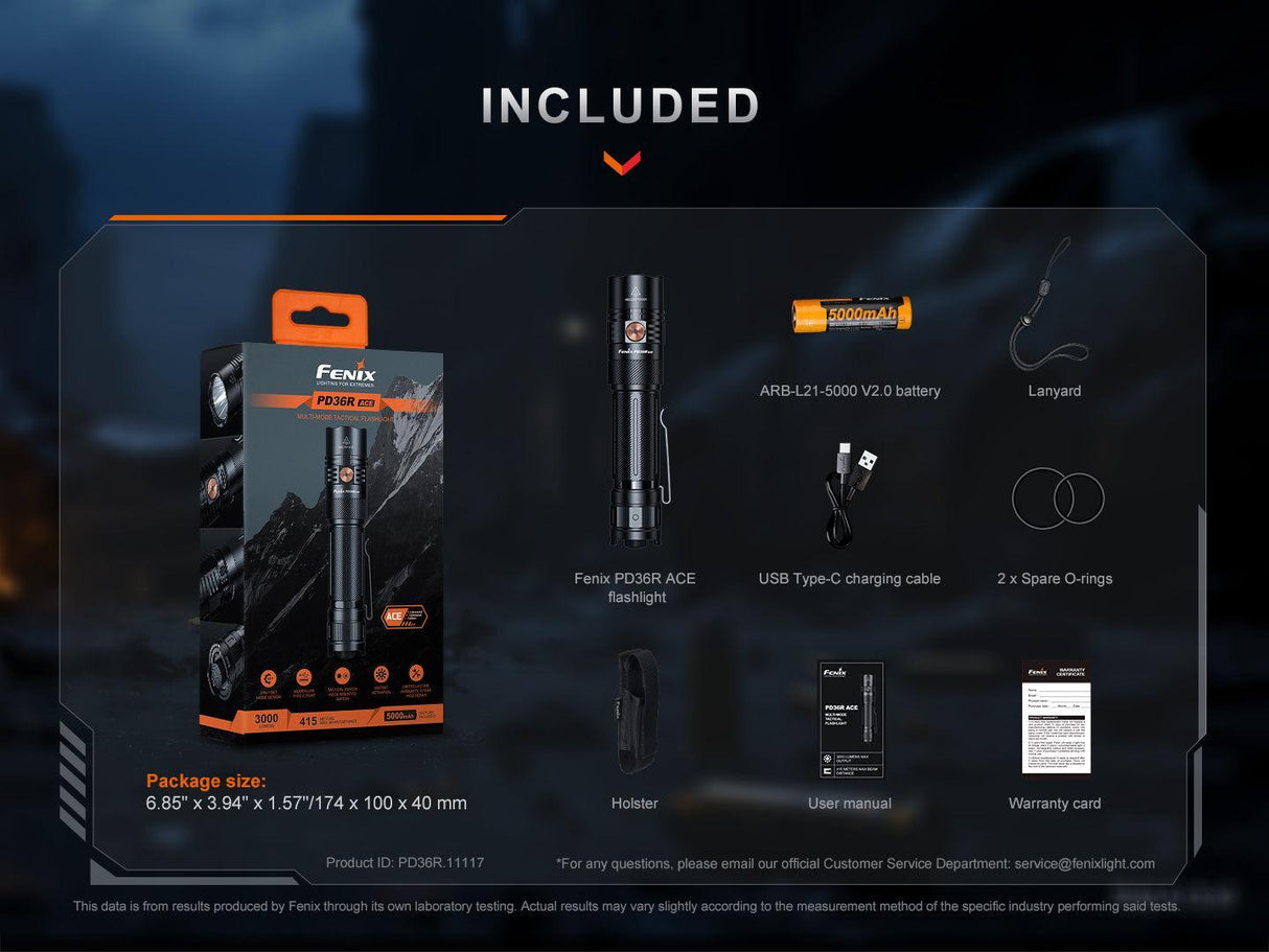 Fenix PD36R ACE Rechargeable LED Torch