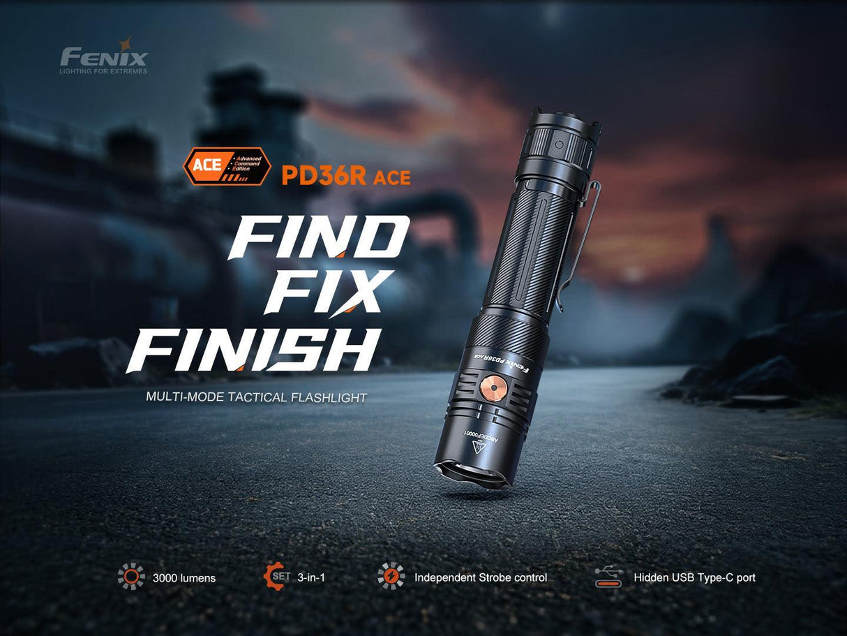 Fenix PD36R ACE Rechargeable LED Torch