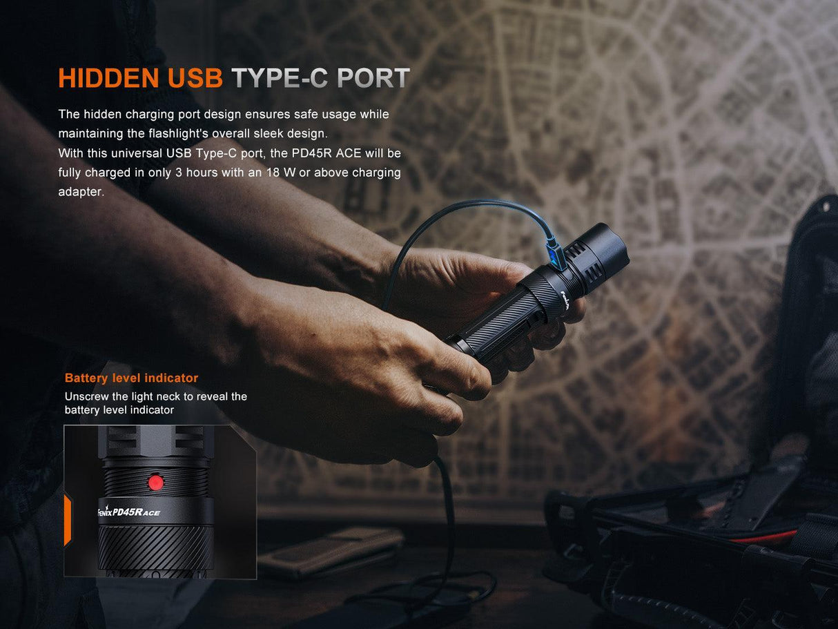 Fenix PD45R ACE Rechargeable LED Torch