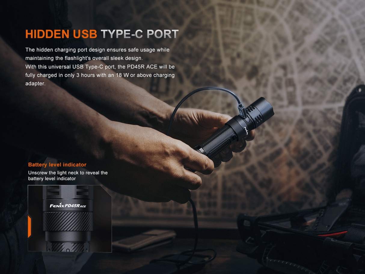 Fenix PD45R ACE Rechargeable LED Torch