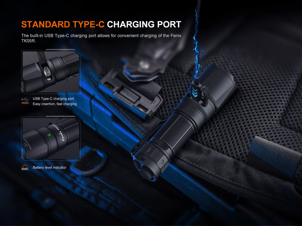 Fenix TK05R Rechargeable Tactical LED Torch