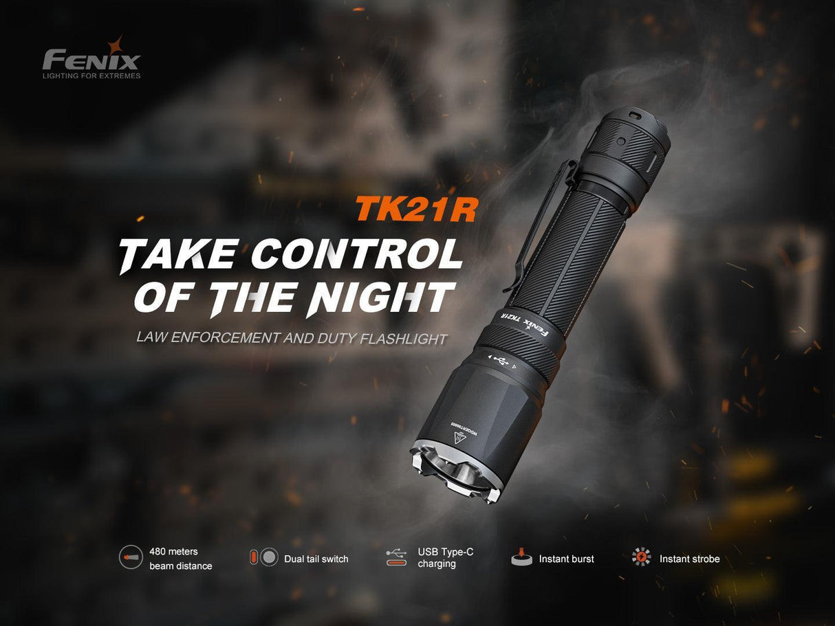 Fenix TK21R Rechargeable Tactical LED Torch