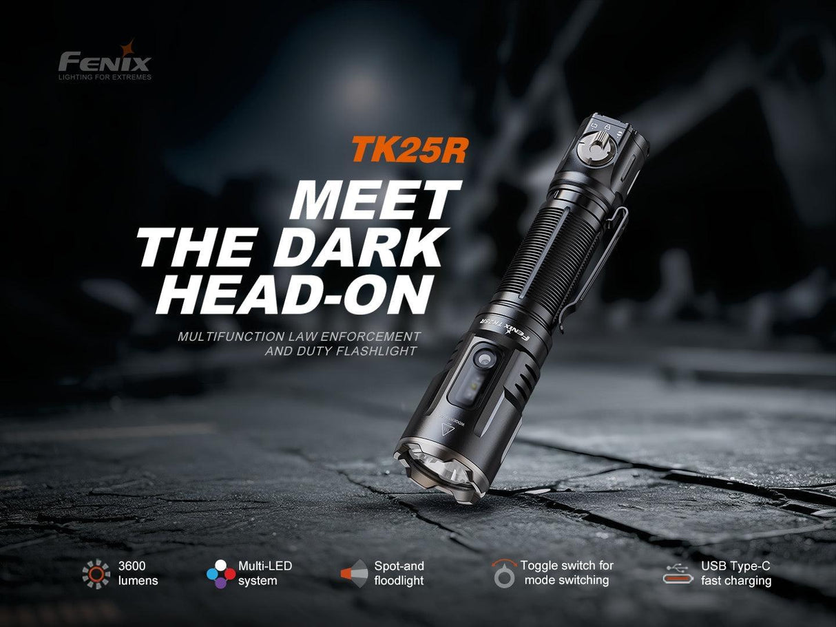 Fenix TK25R Rechargeable Tactical LED Torch