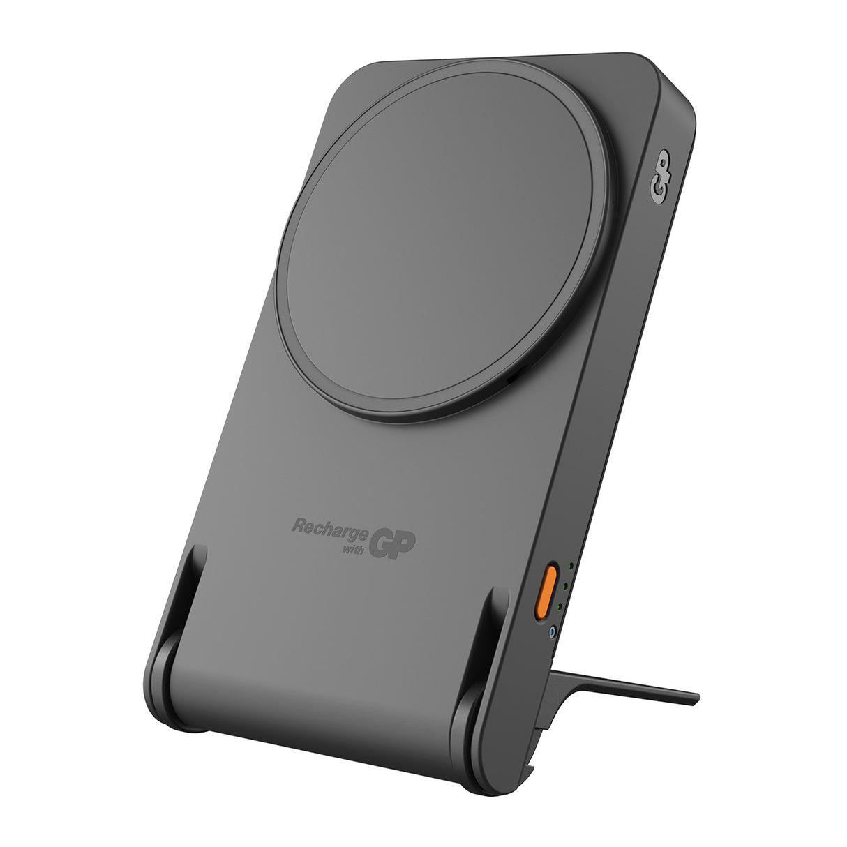 GP Magnetic Safe Wireless 2-in-1 Wireless 5000 mAh Power Bank & Charger