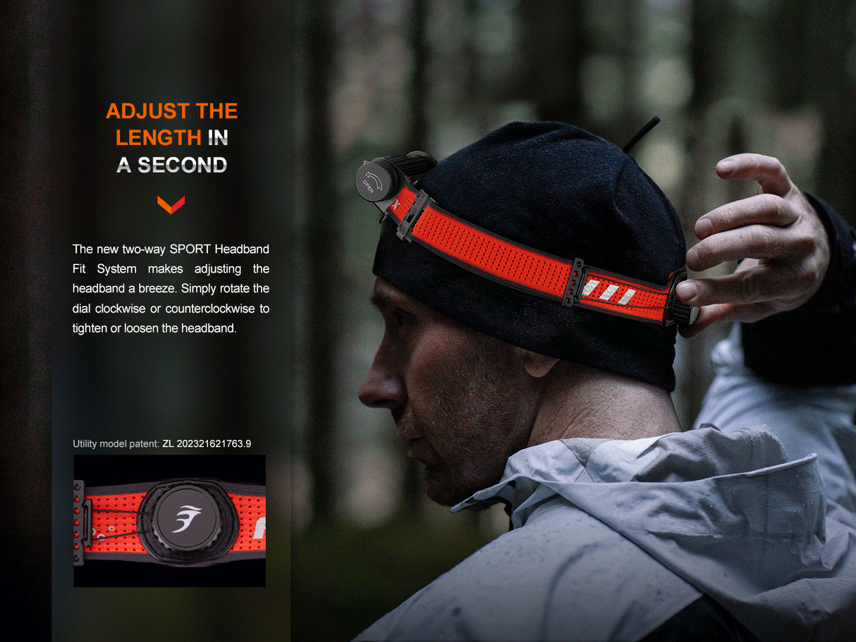 Fenix HM62-T Trail Running Rechargeable LED Head Torch