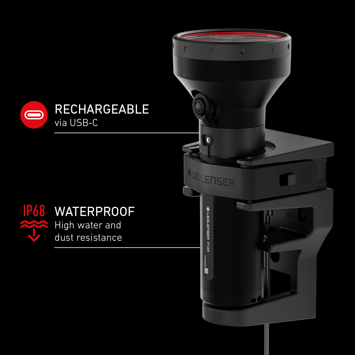 Ledlenser P18R Rechargeable LED Torch (2025 P-SERIES)