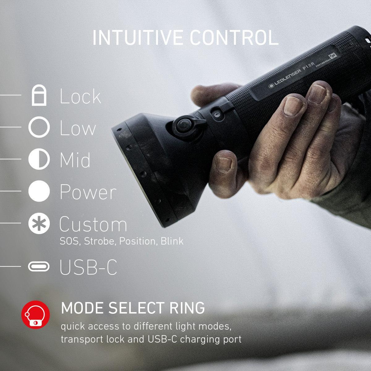 Ledlenser P18R Rechargeable LED Torch (2025 P-SERIES)