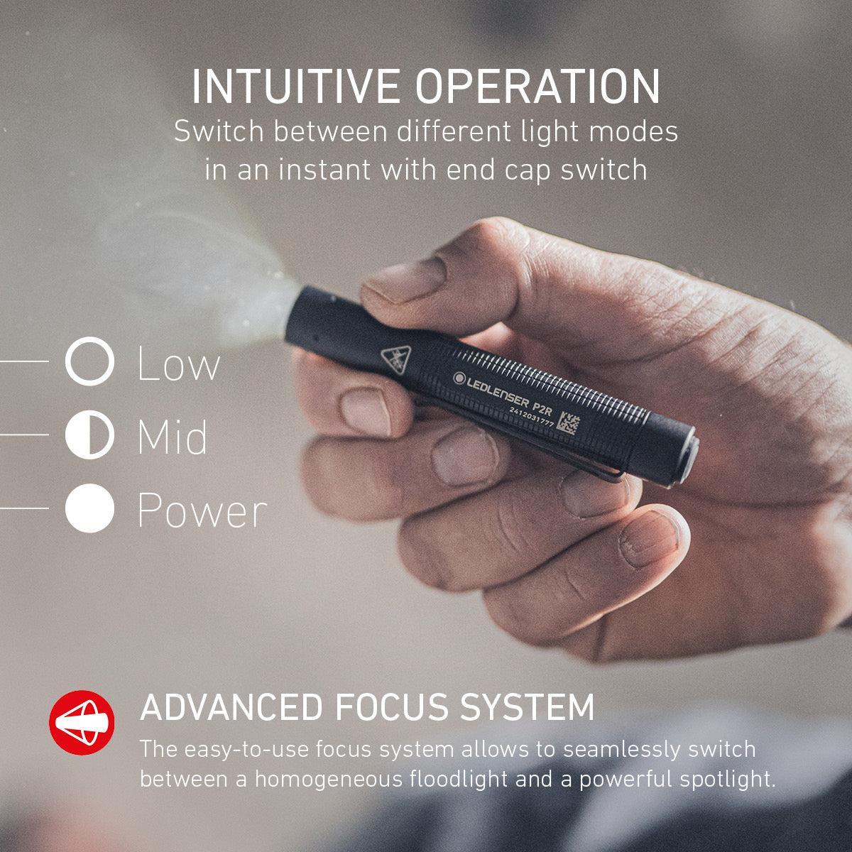 Ledlenser P2R LED Torch With USB-C Rechargeable Battery (2025 P-SERIES)