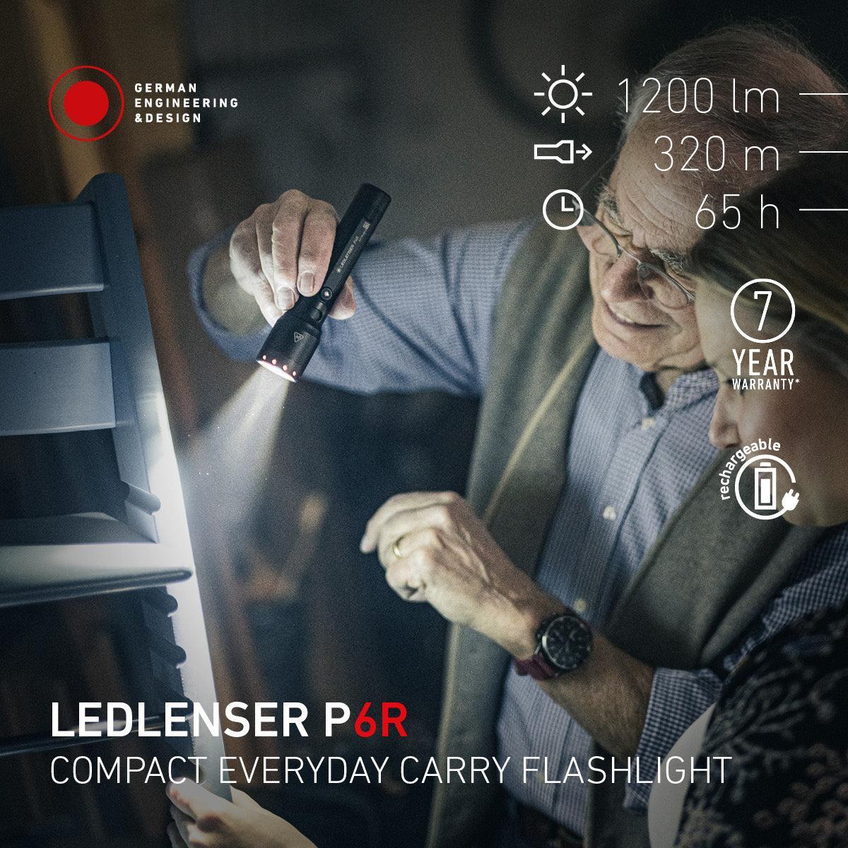 Ledlenser P6R Rechargeable LED Torch (2025 P-SERIES)