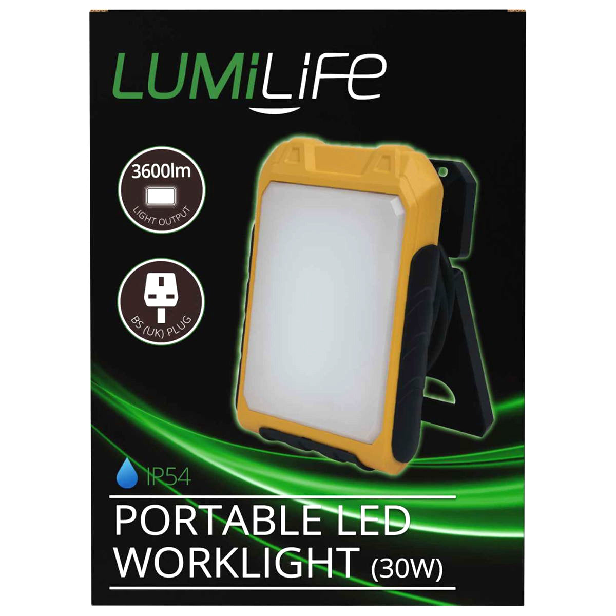Lumilife 30W Portable Mains Powered 220-240V LED Work Light