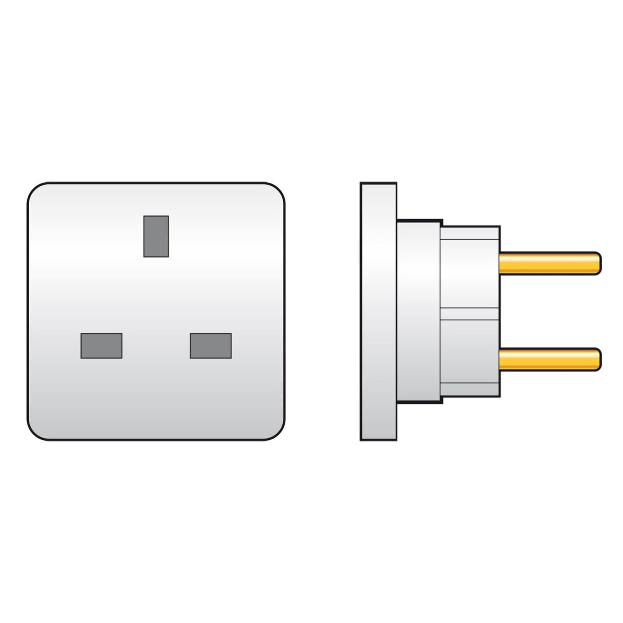 Mains UK to Europe Travel Adaptor