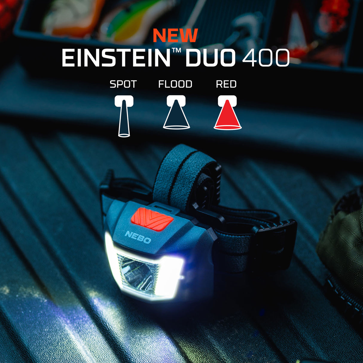 NEBO Einstein Duo 400 LED Head Torch