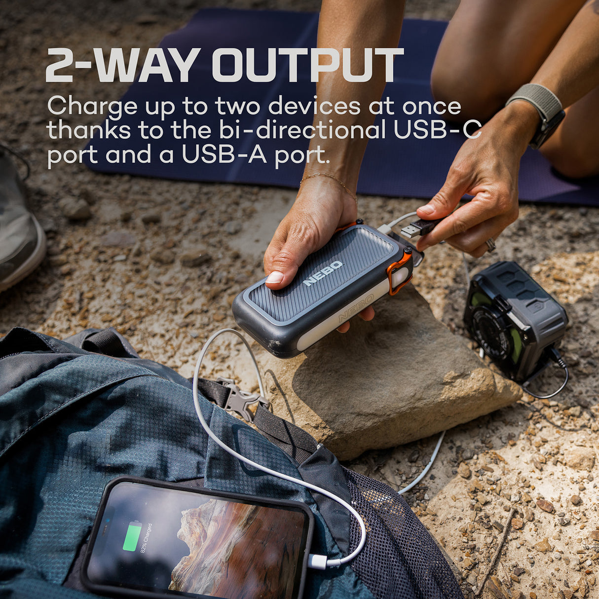 NEBO Rambler 20K 20000 mAh Power Bank + Light