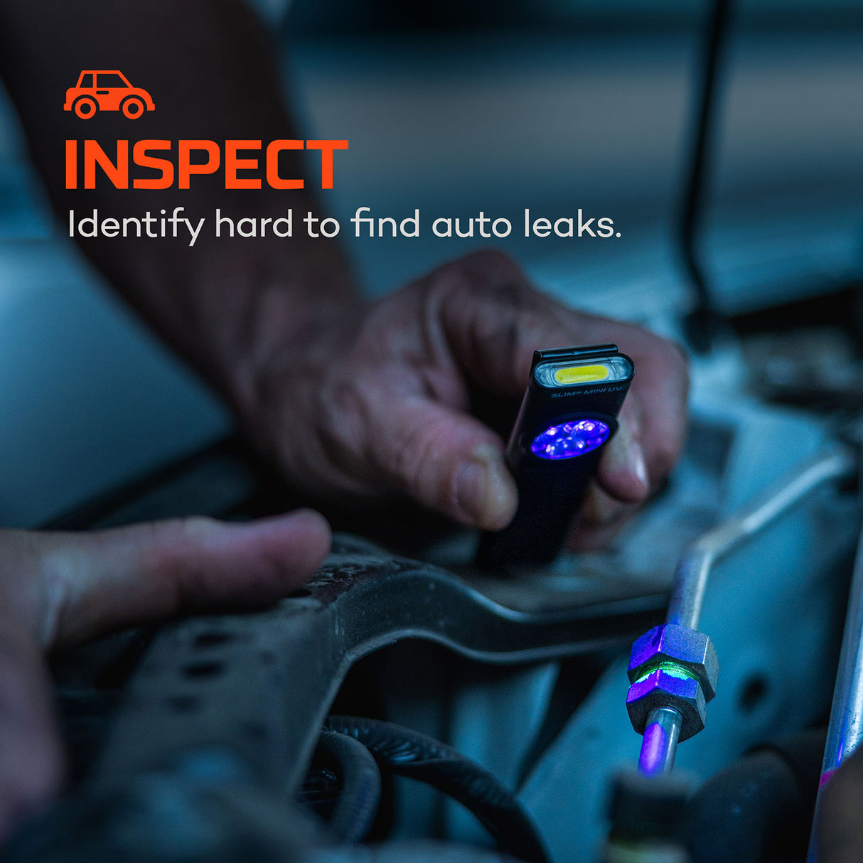 NEBO Slim Mini UV & White Light Rechargeable LED Pocket Work Light