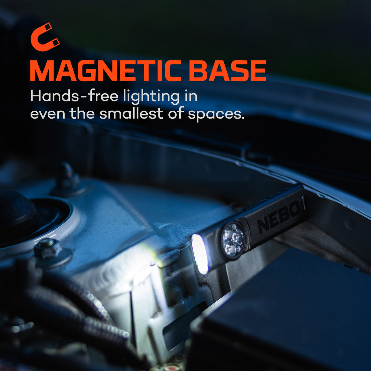 NEBO Slim Mini UV & White Light Rechargeable LED Pocket Work Light