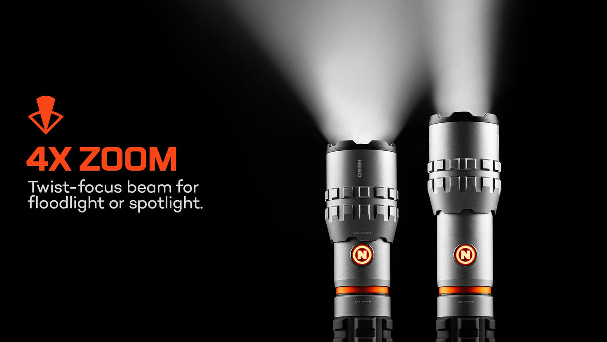 NEBO Slyde King 4K Rechargeable LED Torch & Work Light