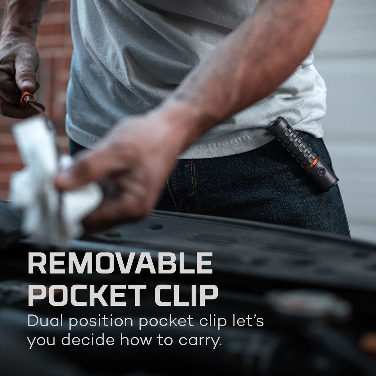 NEBO Torchy 2K Black Line Rechargeable LED Torch (USB-C)