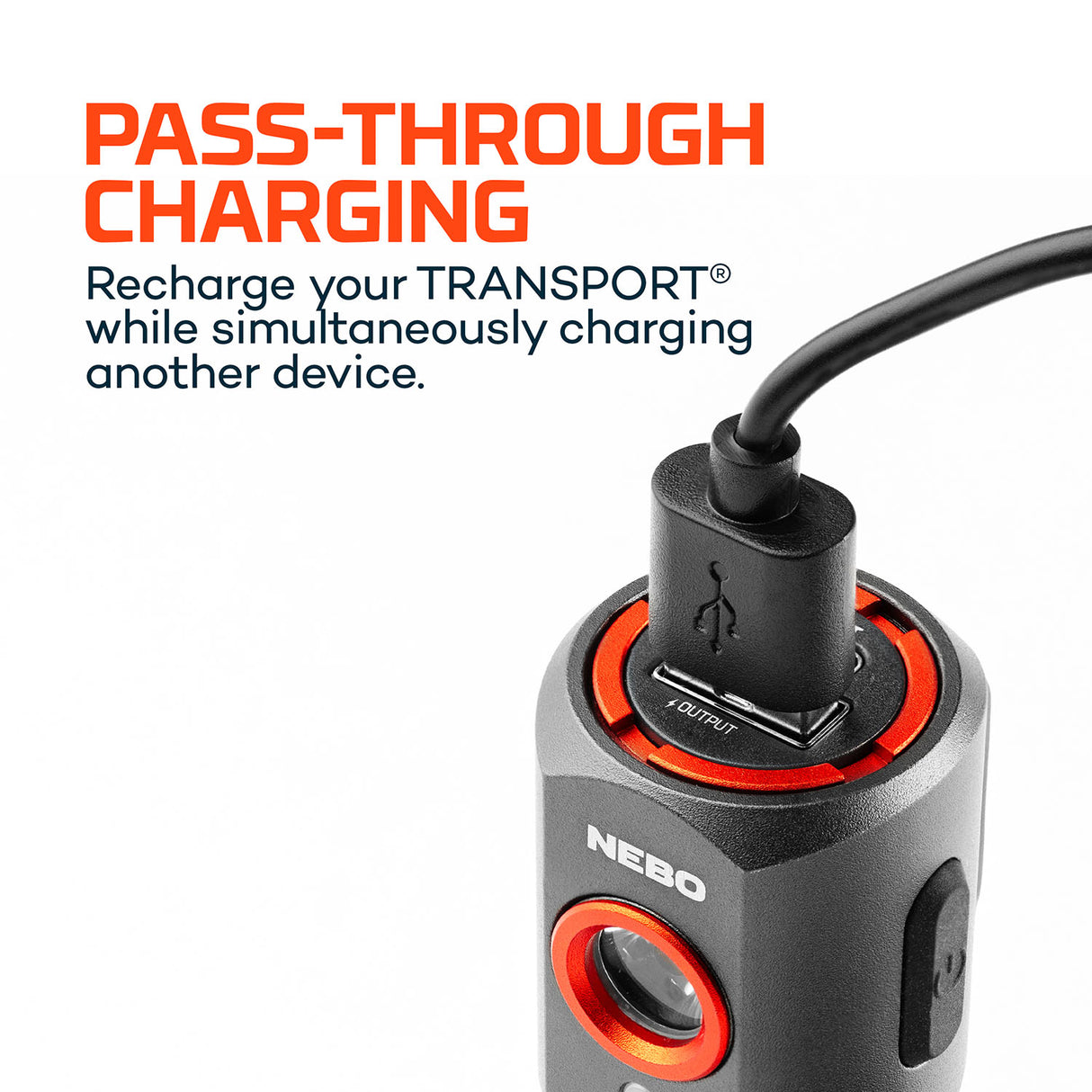 NEBO Transport 400 Car Charger & Torch