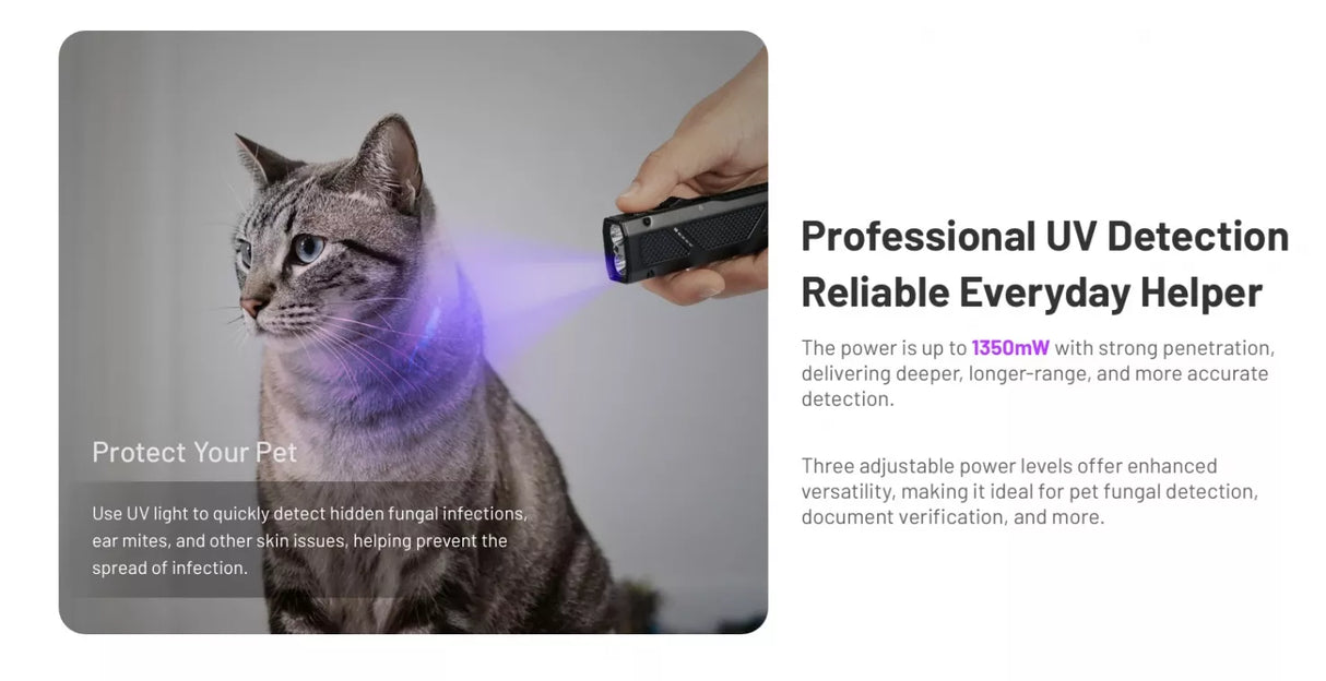 Nitecore EDC17 EU Green Laser, White & UV Slim Rechargeable LED Torch