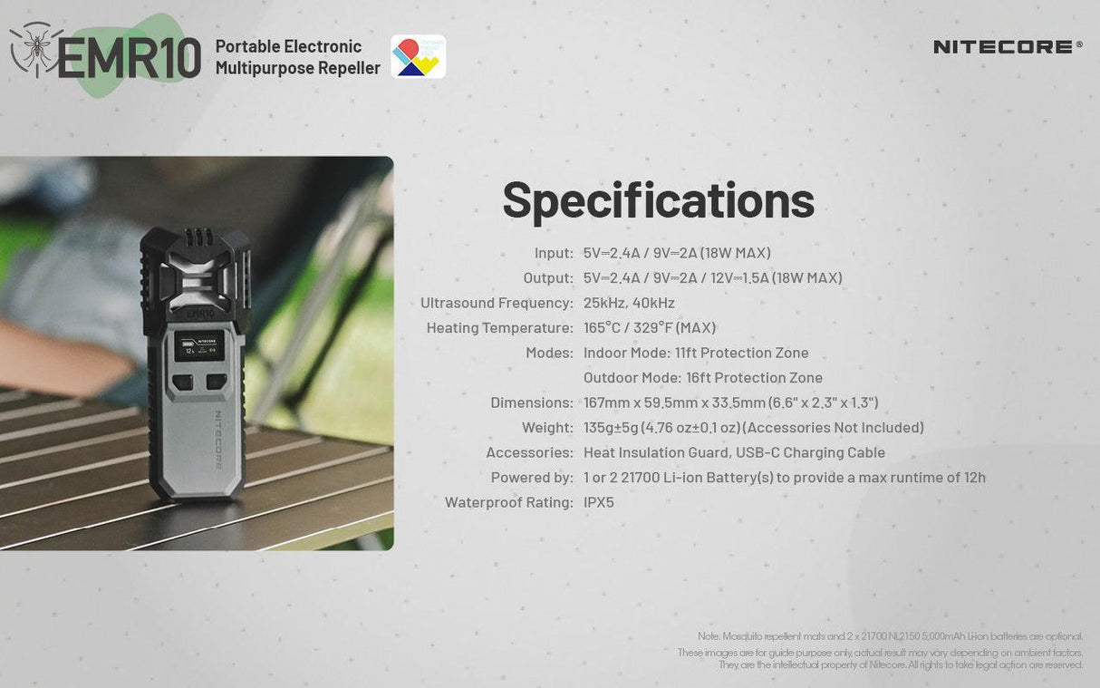 Nitecore EMR10 Multipurpose Electronic Repeller