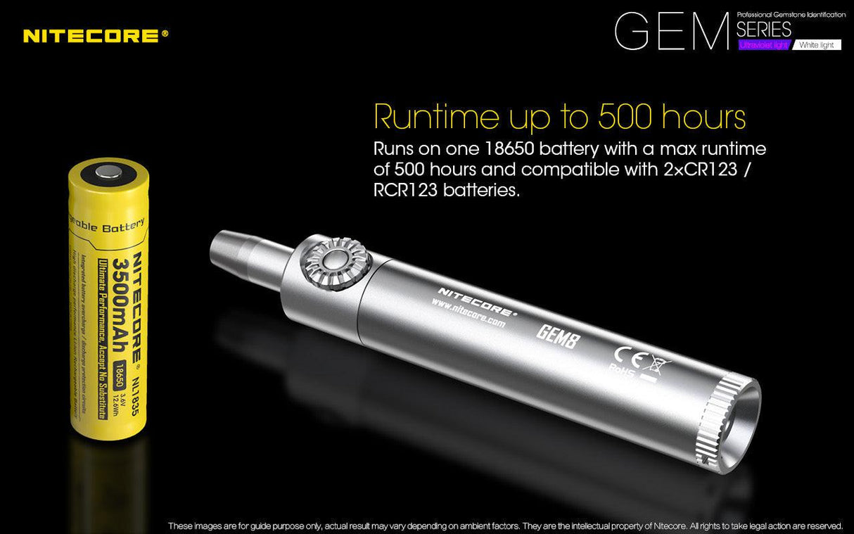 Nitecore GEM8 Gemstone Identification LED Torch