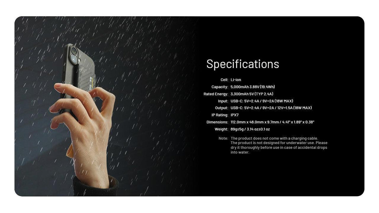 Nitecore NB Air USB-C 5000 mAh Power Bank