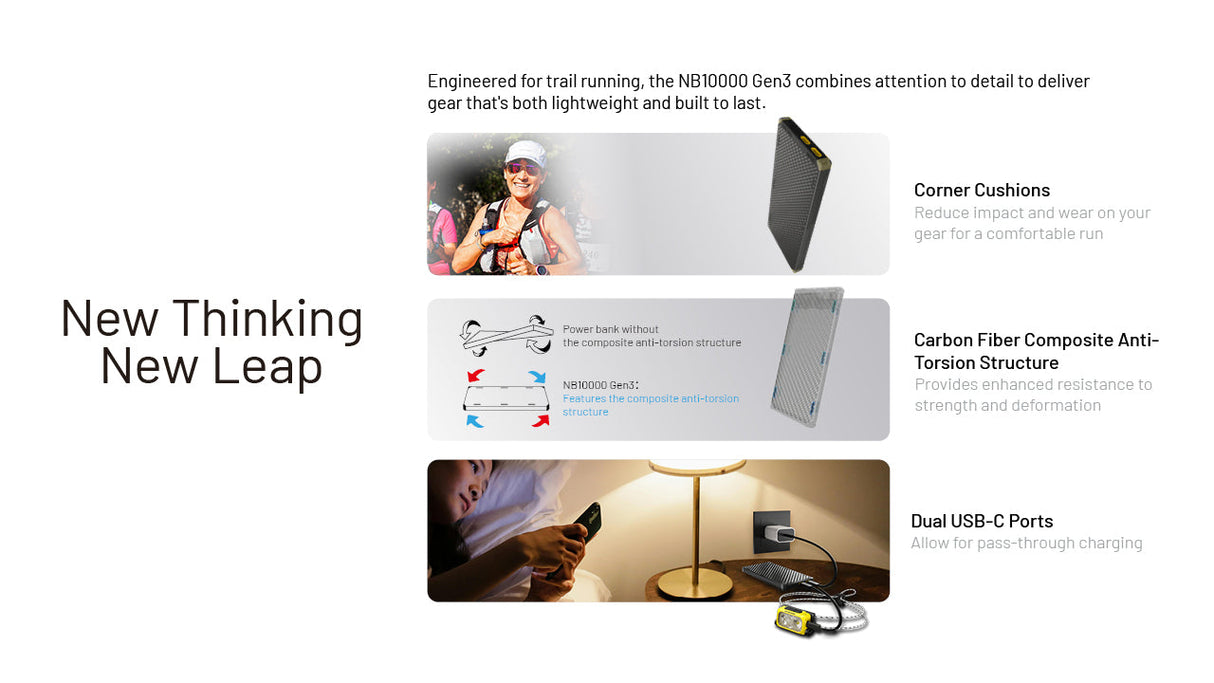 Nitecore NB10000 GEN 3 USB-C 10000 mAh Power Bank