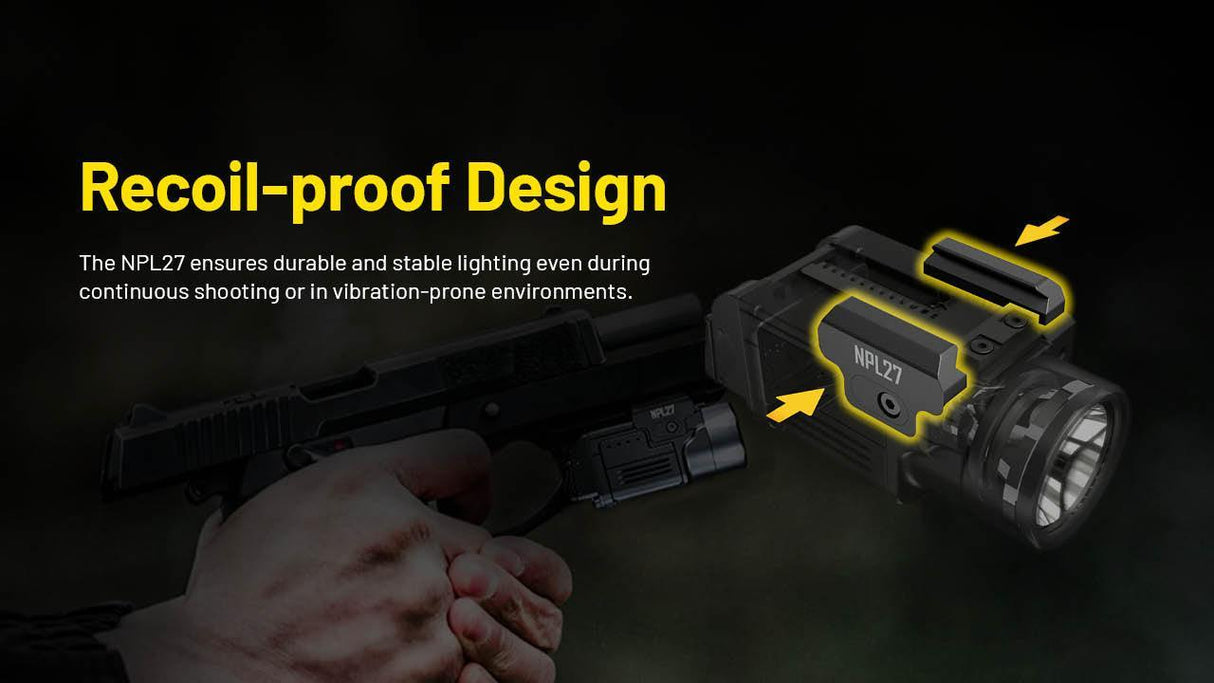 Nitecore NPL27 Compact Tactical Light